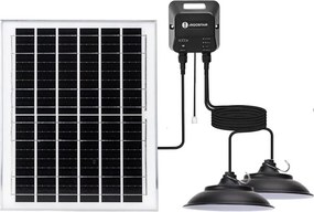 Aigostar - Lustră solară LED 2xLED/70W/12V 12000 mAh 6500K Ø 23,5 cm