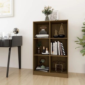 809957 vidaXL Bibliotecă, maro miere, 70x33x110 cm, lemn masiv de pin