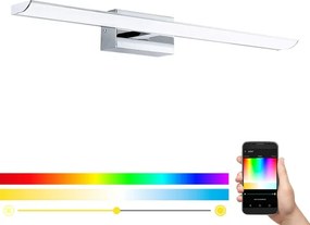 Aplică LED RGBW pentru baie Eglo 33767 TABIANO-C LED/15,6W/230V 60,5cm IP44 + telecomandă