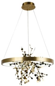 Lustră LED dimabilă pe cablu LED/40W/230V 3000-6500K auriu + telecomandă