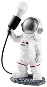 Lampă de noptieră pentru copii ASTRONAUT 1xE27/40W/230V argintie/albă