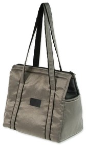 Geantă de transport argintie pentru câini Dog Fantasy Platinum – Plaček Pet Products