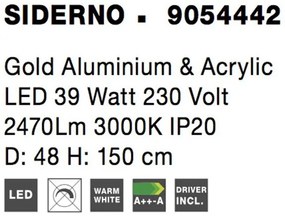 Lustra LED moderna cu design original deosebit SIDERNO