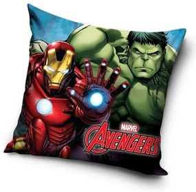 Față de pernă Avengers Hulk și Iron-Man, 40 x 40 cm