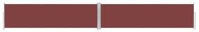 Copertina laterala retractabila, maro, 140x1000 cm Maro, 140 x 1000 cm
