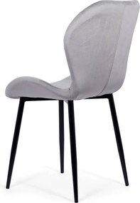 RESIGILAT - Scaune living din catifea BUC 248U gri