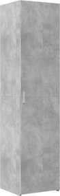 vidaXL Dulap înalt, gri beton, 45x42,5x185 cm, lemn compozit