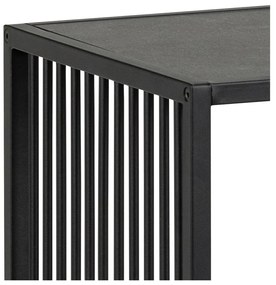Bibliotecă neagră cu aspect de piatră 120x83 cm Strington – Actona