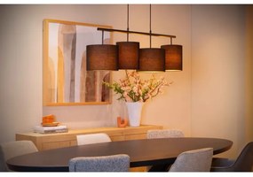 Lustră pe cablu Lucide 45409/04/30 MAYA 4xE27/40W/230V negru