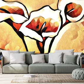 Tapet artistic etno calla lilly