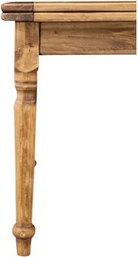 Masa pliabila, L120(240) 120 H80 cm, culoare natur, Lemn masiv