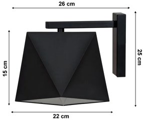 Aplică perete DIAMENT 1xE27/60W/230V