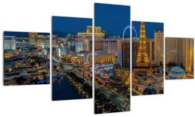 Tablou cu  Las Vegas nocturn (125x70 cm), în 40 de alte dimensiuni noi