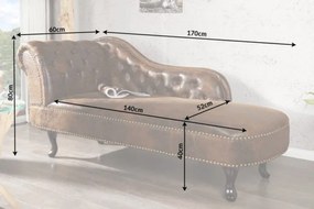Canapea relax clasica stil englezesc Chesterfield maro antic