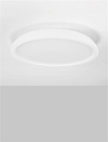 Lustra LED aplicata stil modern FELICIA alb 60cm