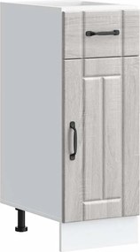 vidaXL Dulap de bază de bucătărie „Lucca” Lemn prelucrat Sonoma gri