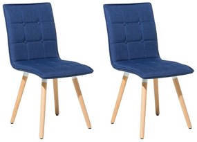 Set 2 buc. scaune pentru sufragerie Berken (albastru marin). 1009915