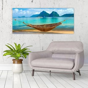 Tablou - Hamac pe plajă 3 (120x50 cm)