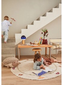 Covor pentru copii bej lavabil/țesut manual din bumbac ø140 cm Chanterelle – Lorena Canals