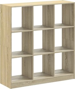 vidaXL Bibliotecă, stejar sonoma, 102x32x108 cm, lemn prelucrat