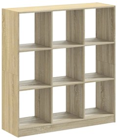 3307839 vidaXL Bibliotecă, stejar sonoma, 102x32x108 cm, lemn prelucrat