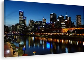 Tablou cu noaptea în Melbourne (90x60 cm)