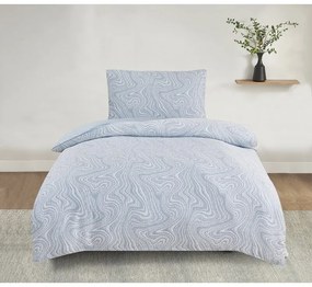 Lenjerie de pat Jacquard Alabama albastru , 140 x200 cm, 70 x 90 cm