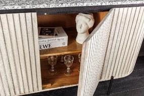 Comoda eleganta din lemn sablat ADLON 170cm