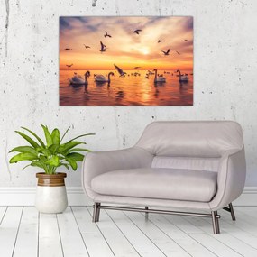 Tablou - Lebedă (90x60 cm)