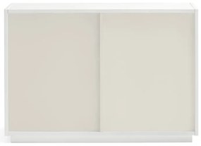 Comodă albă joasă 100x70 cm Doric – Teulat