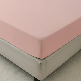 Cearsaf din microfibra MICROVELLE roz deschis 180x200 cm