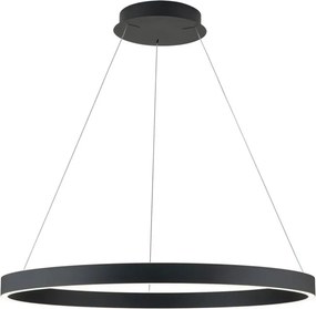 Lustra LED circulara iluminat sus si jos KOLK negru 80cm