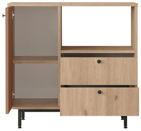 Comodă Rebutia 1 (Stejar + Cărămiziu) . 1102492