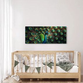 Tablou – Păun (120x50 cm)