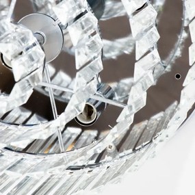 Brilagi - Plafonieră LED cu cristale MOZART, 5xE14/40W/230V, crom lucios