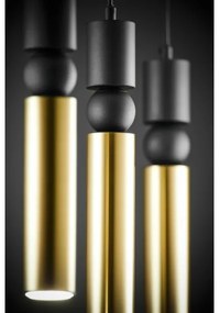 Lustră pe cablu Jupiter 2007 ALAS 3xGU10/10W/230V auriu/negru