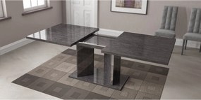 Set lemn masiv masă și scaune Sarah Grey - 8 scaune, 250 × 115 × 76 cm