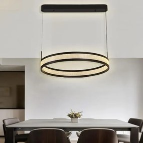 Lustră LED dimabilă pe cablu LED/45W/230V negru + telecomandă