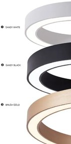 Lustra LED XXL cu telecomanda design slim circular MARCO TOP 120 CCT WH