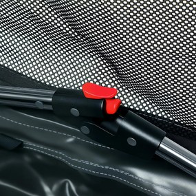 PawHut Cușcă de Transport Pliabilă pentru Câini și Pisici cu Pernă, Husă Lavabilă, Uși, din Oxford Respirabil 600D, 76x54x54 cm, Verde | Aosom Romania