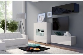 Mobilier living Calabria C9 (Negru + Alb) (fără iluminat). 1051624