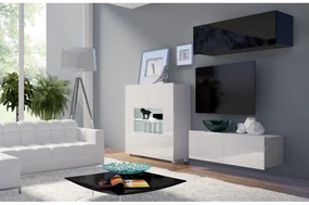 Mobilier living Calabria C9 (Negru + Alb) (fără iluminat). 1051624
