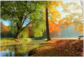 Tablou - Peisaj liniștit de toamnă (90x60 cm)