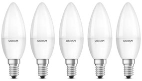 SET 5x Bec LED BASE B40 E14/4,9W/230V 2700K - Osram