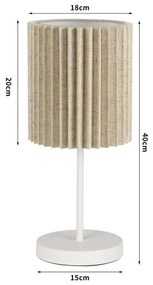 Brilagi - Lampă de masă NORDIC WAVE 1xE27/15W/230V in/alb