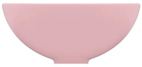 Chiuveta baie lux, roz mat, 32,5x14 cm, ceramica, rotund matte pink