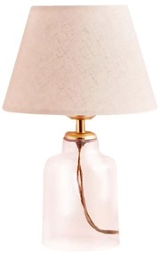 Lampă de masă AYD 1xE27/40W/230V crem/transparentă