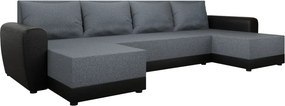 Canapea universală, gri/negru, DAKAR NEW U