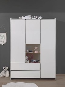 Dulap camera copii CU 3 UȘI KIDDY ALB
