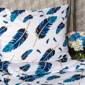 Lenjerie pat 4Home Feathers din bumbac, 140 x 220 cm, 70 x 90 cm, 140 x 220 cm, 70 x 90 cm